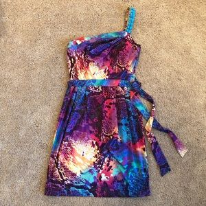 Bisou Bisou One Shouldered Dress